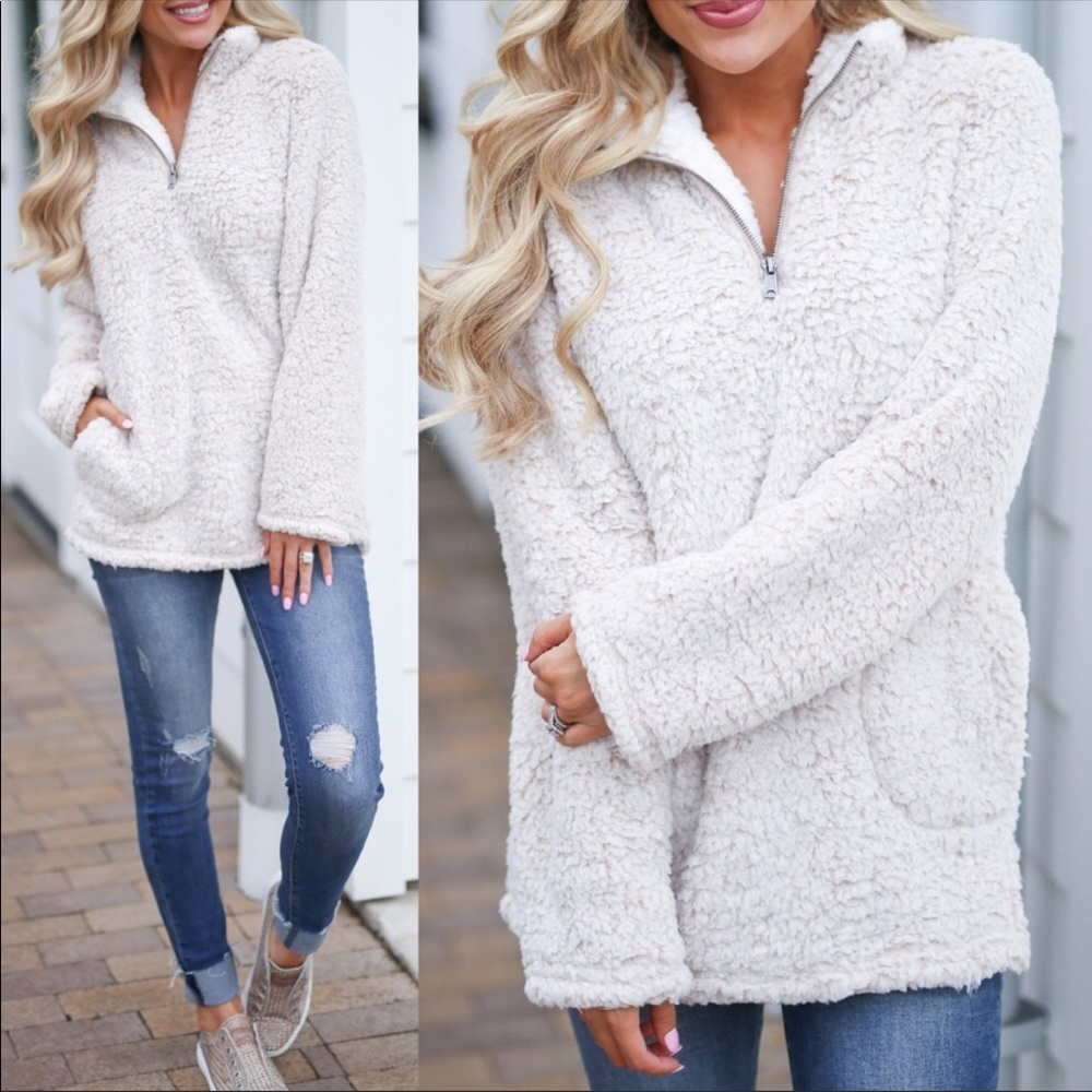 $30 Sherpa pullover